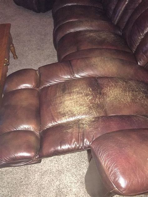 Refurbish your leather couch with rub 'n restore® leather couch dye & conditioner. Can anything be done to salvage the looks of a worn ...