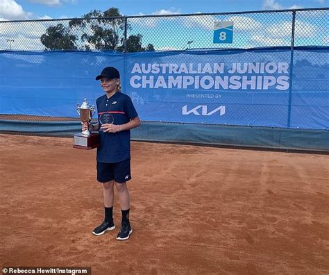 Bec hewitt is an actress from australia. Bec Hewitt congratulates son Cruz, 12, on a tennis win