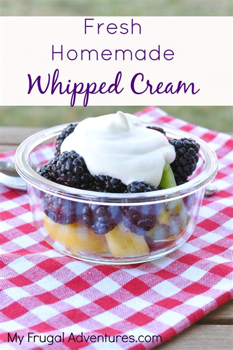 They will produce a thicker whipped cream fav whipped cream desserts. How to Make Homemade Whipped Cream | Desserts, Dessert recipes, Homemade whipped cream