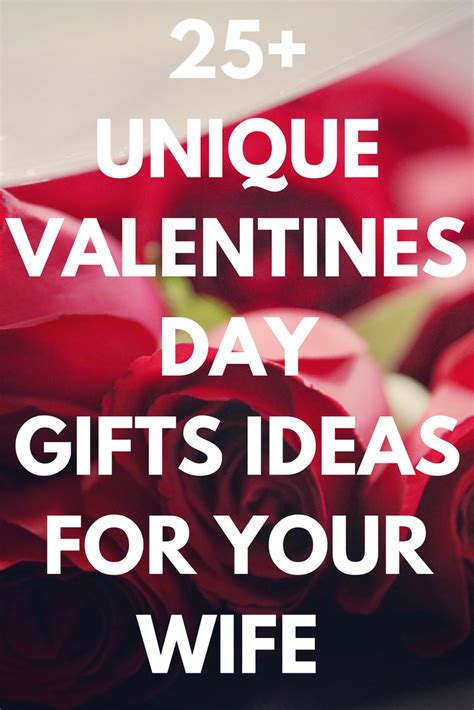 Valentine's day is as good excuse as any to shower the woman in your life with gifts and love. Best Valentines Day Gifts for Your Wife: 35 Unique ...