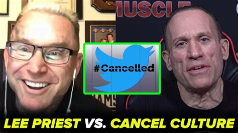 What cancel culture does is different. LEE PRIEST RIPS CANCEL CULTURE! - YouTube