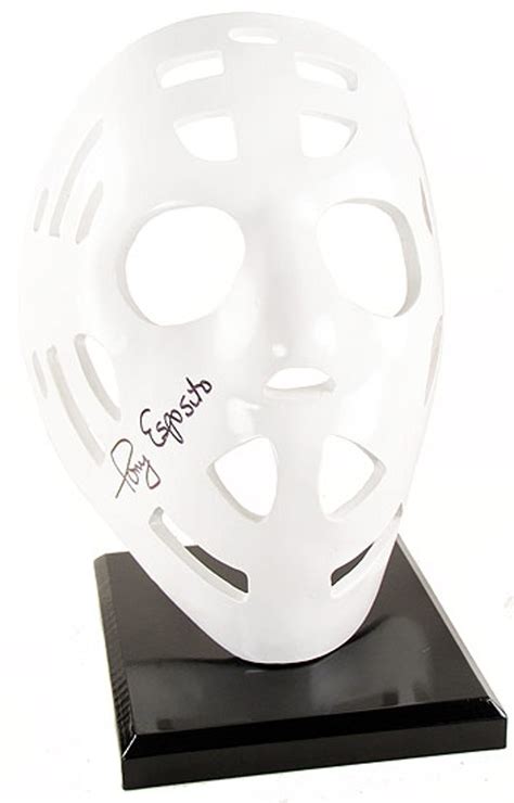 Fiberglass masks replicas of your heroes of the years 1960's to the early 80's in the nhl and wha! Tony Esposito Autographed Hockey Goalie Mask (UDA) | DA ...