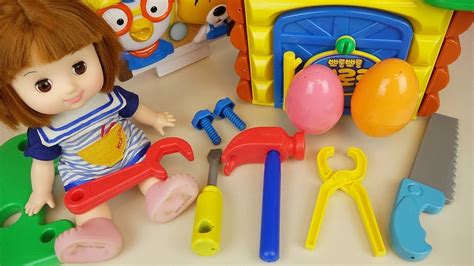 Free shipping on orders over $25 shipped by amazon. Tool and house making Baby doll surprise eggs toys play ...