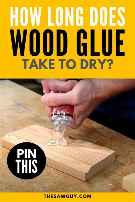 Setting time is 10 to 20 minutes, curing time is up to 24 hours. How Long Does Wood Glue Take to Dry? Ansewring the Age Old ...