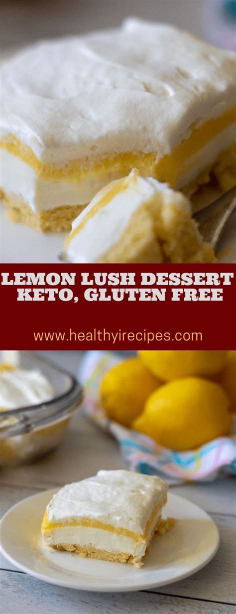 Only five ingredients are needed to bake these, with minimal equipment. LEMON LUSH DESSERT | KETO, GLUTEN FREE #dessert #lemon #keto #glutenfree (Dengan gambar)