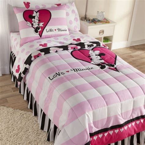 Blue mickey and minnie mouse printed comforter bedding set. Minnie pillows and throws | Home Interiors | Minnie mouse ...