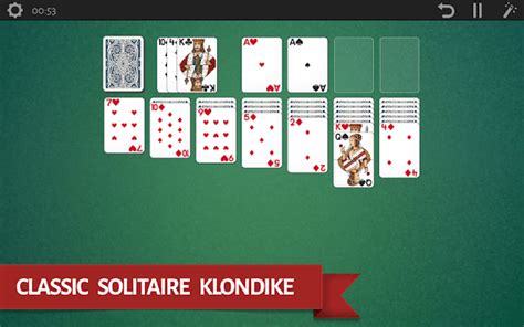 The object of classic solitaire is to move all of the cards into the 4 piles in the upper right: Solitaire Klondike for PC Windows or MAC for Free