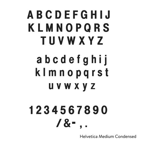 Helvetica neue is a completely free font that you can use in your graphic designs. Helvetica Medium Condensed Bronze Letters - Order Online ...