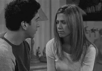 Insatiable sassy pearl almost caught masturbating in office toilet. Avoid Kiss GIF - Friends DavidSchwimmer RossGeller ...