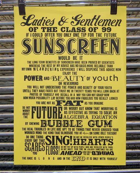 A really good informative post. Sunscreen Screen Print (Small: Black on Yellow) (With ...