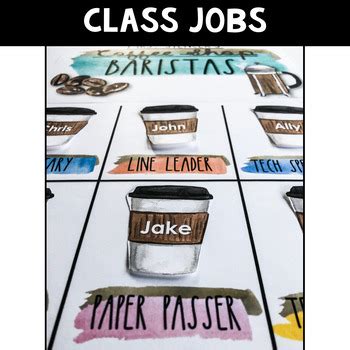 Check spelling or type a new query. Coffee Theme Classroom | EDITABLE Class Jobs by Lucky Chlover Writing