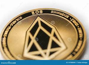 Eos Crypto Coin Currency Editorial Stock Photo Image Of Golden 147988848