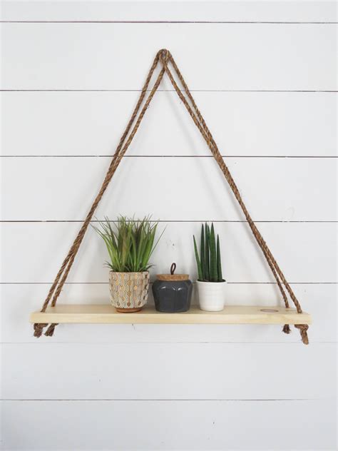 This stylish mid century modern dark wood plant stand offers an adjustable planter cradle that works with pots ranging in size from 8 to 12 inches in diameter. Triangle Hanging Shelf • Rustic Floating Shelves • Rope ...