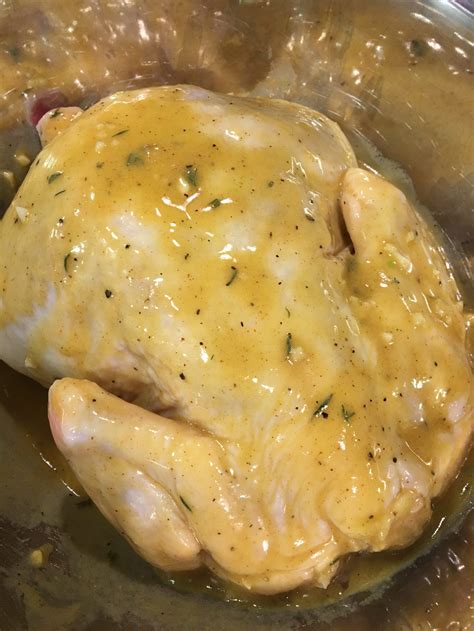 Thanks to an overnight marinade, the chicken inside stays tender while the skin maintains that signature crunch. The Best Marinade For Chicken or Pork - Bless Your Heartichoke