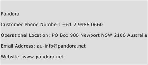 Jalan mamanda 9 51 ampang, 68000 telephone number:42527777. Pandora Number | Pandora Customer Service Phone Number ...