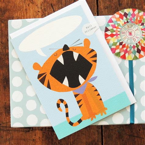 Maybe you would like to learn more about one of these? Personalised Bubble Growly Tiger Card By Kali Stileman Publishing | notonthehighstreet.com