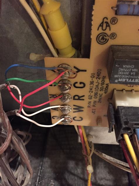 Coleman two wire thermostat wiring. hvac - Installing Honeywell Wifi on Ruud Furnace with G wire replacement - Home Improvement ...