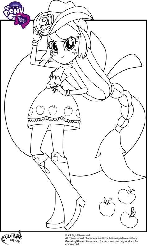 Coloring for girls and boys. Equestria Girls - Free Colouring Pages