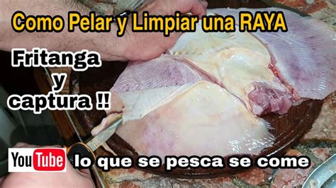 Además deberás recordar que la apariencia no será igual que la de una hamburguesa realizada en la sartén o la barbacoa, sin. Como pelar y limpiar una Raya - receta de Raya frita - YouTube