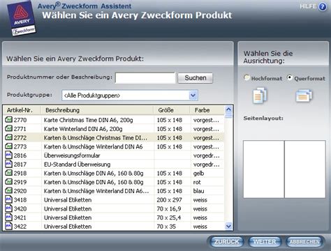 Wir sorgen für beeindruckende qualität kostenlosen versand.etiketten individuell gestalten und günstig online drucken lassen. Avery Zweckform Assistent - Etikettendruckprogramm ...