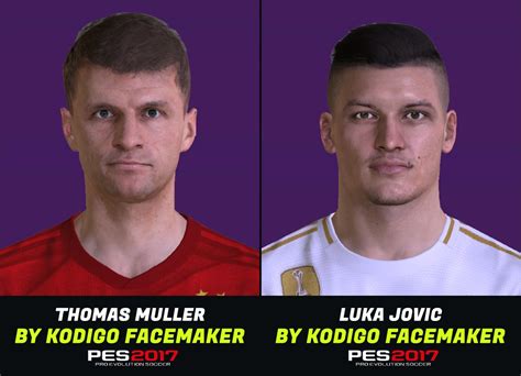 We did not find results for: PES 2017 Faces Thomas Mueller & Luka Jovic by Kodigo ~ PES ...