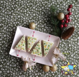 100 g di ricotta (o altro formaggio spalmabile). Alberelli dolci di tramezzino - ricetta dolce per il ...