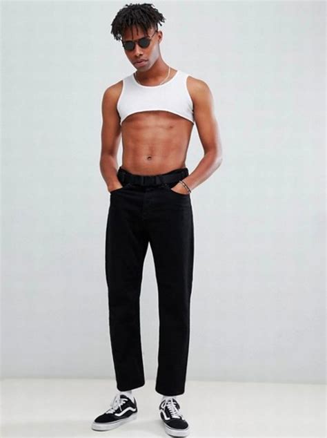 Plus, it's made with at least 75% recycled polyester fabric. ASOS is selling a crop top for men - and it's just as ...