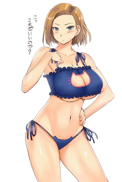 By how explicit they are? Cute Oppai Anime Girl Android 18 Dragon Ball Z