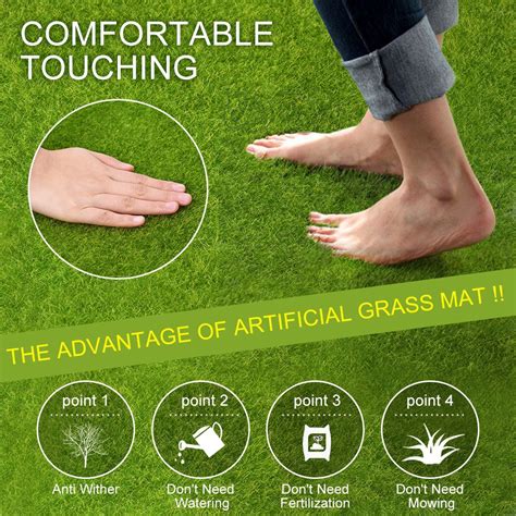The most frequently asked question is what is the cost for a order quantity also makes the price different. Artificial Turf 2 Sizes Synthetic Artificial Grass Mat ...