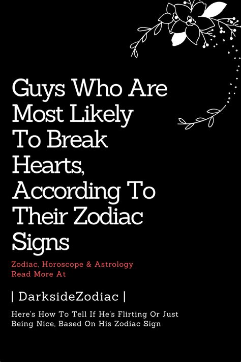 (the set nature of the signs is also why the minnesota planetarium society's 2011 argument that there should. Guys Who Are Most Likely To Break Hearts, According To ...