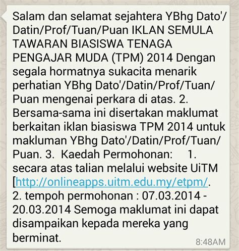 Dengan menggunakan formulir pendaftaran online beasiswa, pelamar juga bisa mendaftar langsung. LESS is MORE: Skim Fellowship SLAB/SLAI : TENAGA PENGAJAR ...