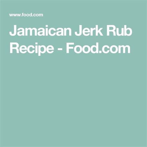 Basically, rub 'n tug shops are the safe version of being with another woman. Jamaican Jerk Rub | Recipe | Jamaican jerk seasoning ...