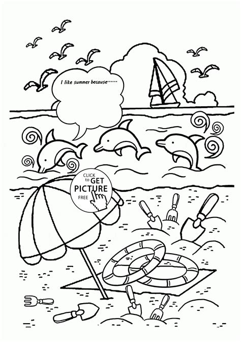 Take your imagination to a new realistic level! Free Preschool Summer Coloring Pages - Coloring Home