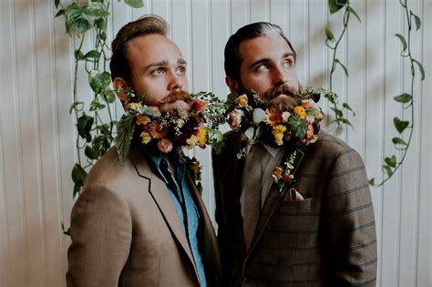 It would be great if you could send him flowers just like he does for you, but is it that's where we can help, because we've been asking our customers and industry friends what flowers for guys they recommend, and we're going. STYLED SHOOT: Wall flowers | GAY WEDDING BLOG