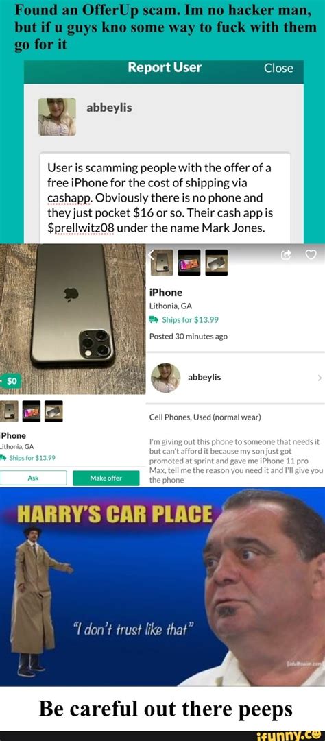 Buy, sell and shop deals on thousands of unique items nearby! Found an OfferUp scam. Im no hacker man, but if u guys kno ...