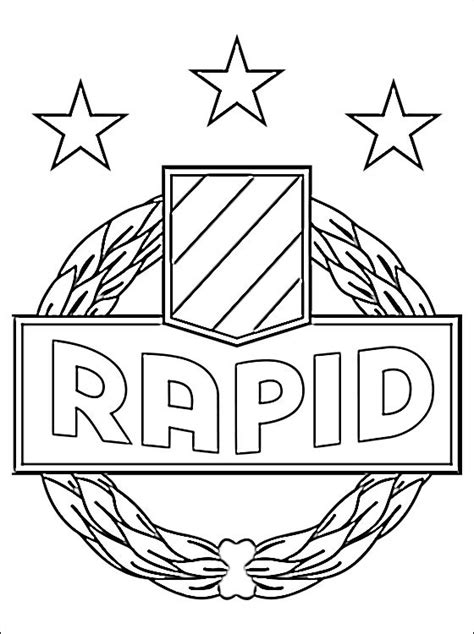 Einen lieben gruß auf die beiliegende karte schreiben und schon ist das individualisierte mitbringsel vorbereitet. Logo Rapid Vienne à colorier et à imprimer | Coloriage à ...