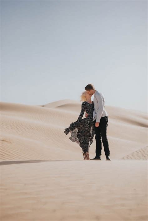 Shining star of the central coast. Ethereal Imperial Sand Dunes Engagement Photos | Junebug ...