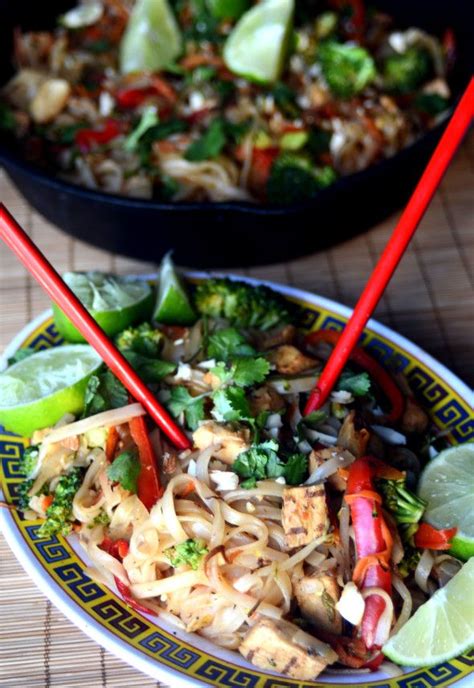 A great combination with their chilli sauce. Vegan Chicken & Vegetable Pad Thai Rice Noodles and Silom ...