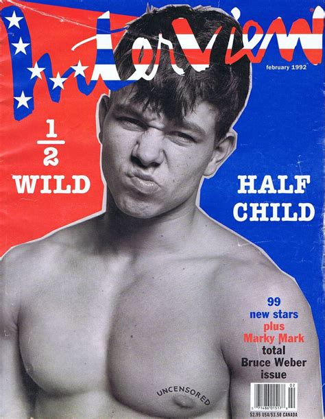 The all american beauty with the bold eyebrows caused a commotion in many ck jeans commercials. Interview Magazine Cover, February 1992, Model Marky Mark ...