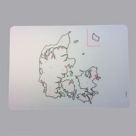 Byer i danmark (med kort). Danmarkskort - Lærlet plader