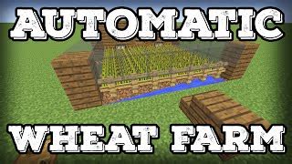 You need carved stone (quartz, etc.) sand signs fence gate cactus torches water bucket. Minecraft Automatic Wheat Farm Without Villagers