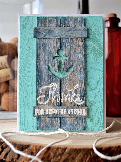 Use lots of cute stickers & images. Nautical CAS | Nautical cards, Handmade card making, Card ...