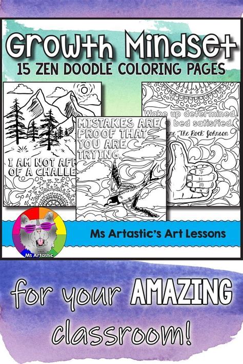 Coloring pages for kids of all ages. GROWTH MINDSET coloring pages for your classroom! Promote ...