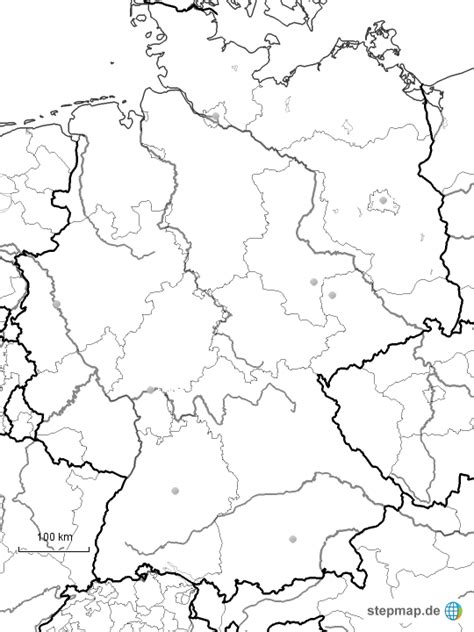 Einkaufen & punkte sammeln mit deiner deutschlandcard: Stumme Karte Deutschland von riedelguenter - Landkarte für Deutschland