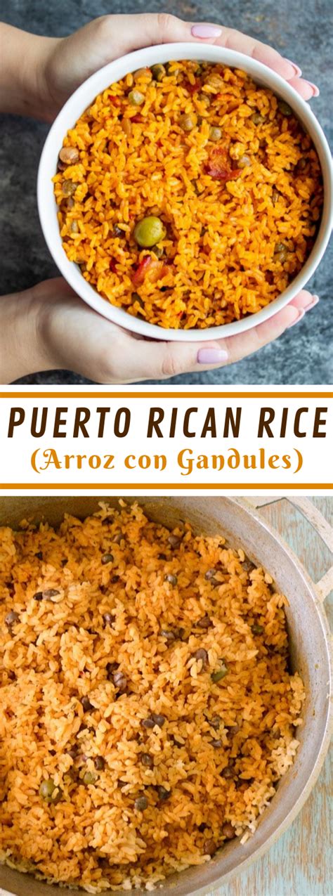 It's simple, uses a lot of spices, and the flavor is out of this world. PUERTO RICAN RICE #dinner #lunch