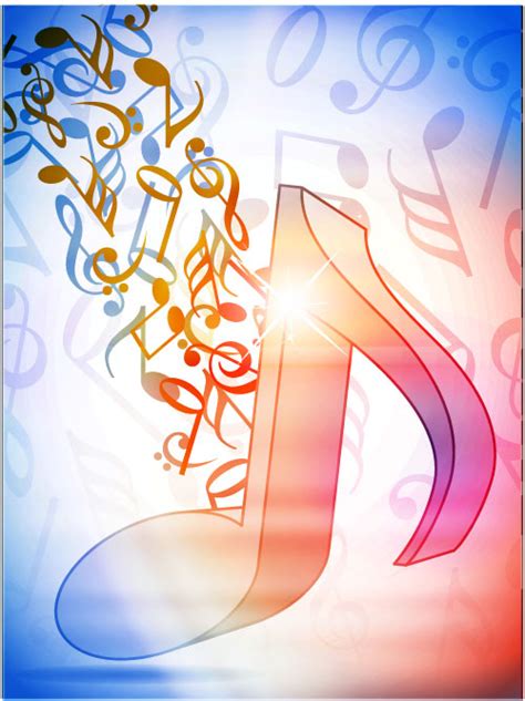 The lines from bottom to top are e,g,b,d,f. 4-Designer | dynamic music symbols 01 vector material