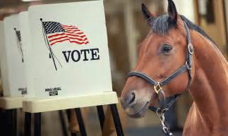 Message and data rates may apply. OPINION: Horses shouldn't have voting rights yet