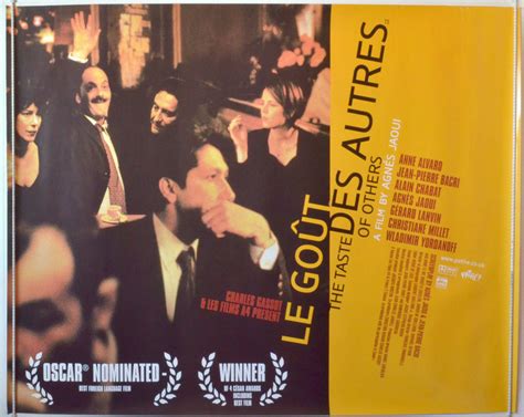 View all the taste of others reviews. Jaoui Bacri Central: Retrospective - 2000 -Le Goût des ...