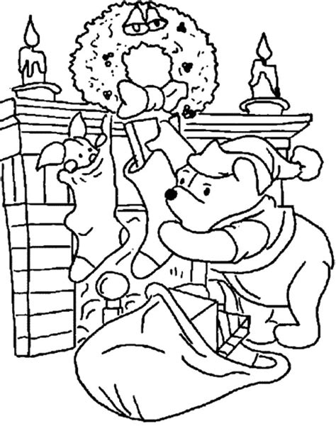 Winnie the pooh was born in 1926 in a book for children. Approaching Winni The Pooh Fireplace Coloring Pages | Free ...