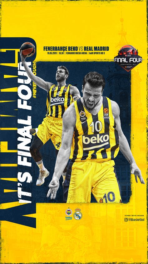 Fenerbahçe beko bu skorla 25'inci galibiyetini alırken. Fenerbahçe Beko | 2018/19 EuroLeague Final Four on Behance